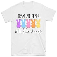 Treat All Peeps with Kindness Shirt, Teachers Easter Shirt, Easter Gift for Teacher, Teachers Easter Day, Teacher Bunny Shirt Gift