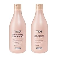 RUBY HAIR Keratin Shampoo & Conditioner, Proteoglycan Olive Oil Soybean Sprout for Thin Roots, Hair Loss & Hair Growth, 10.14 Fl Oz, Detangle Oily Dry Hair Care Products for Men & Women