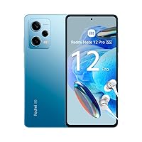 Redmi Note 12 Pro 5G Smartphone, 6+128GB, 6.67 Inch FHD+ Flow AMOLED DotDisplay, 5,000 mAh, 50MP Camera, 67W Turbo Charging, Dual SIM, Sky Blue (UK Version 2 Year Warranty)