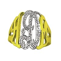 RYLOS Rings For Women Jewelry For Women & Men 925 Sterling Silver or Yellow Gold Plated Silver Personalized 6MM Name Baby Ring Special Order, Made to Order Ring