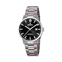 Festina Casual Men's Titanium Watch F20435/3, Black, F20435-3-AMZUK