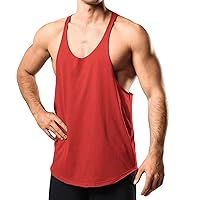 Men's Cotton Tank Undershirts, Moisture-Wicking Muscle Tanks, Lightweight Workout Tank Tops, Fitness Bodybuilding Tee
