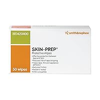 Smith+Nephew SKIN-PREP◊ Wipes, Protective Dressing Wipes, Skin Barrier Film, Contains Alcohol, Box of 50