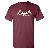 UGP Campus Apparel Loyola University Chicago Ramblers Script Wordmark, Team Color T Shirt