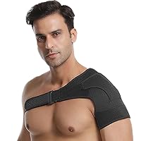 Shoulder Brace for Men Both Left and Right Arm | Pain Relief Torn Rotator Cuff Compression Support Sleeve Dislocation Stability Immobilizer Stabilizer Bursitis Injury