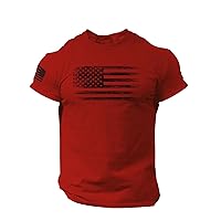 2024 Summer T-Shirts for Men American Flag Patriotic Shirts Short Sleeve Graphic Tee Patriotic 4th of July Tshirts Tees