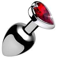 Lynx Aluminum Alloy Red Rose Anal Plug - Larger