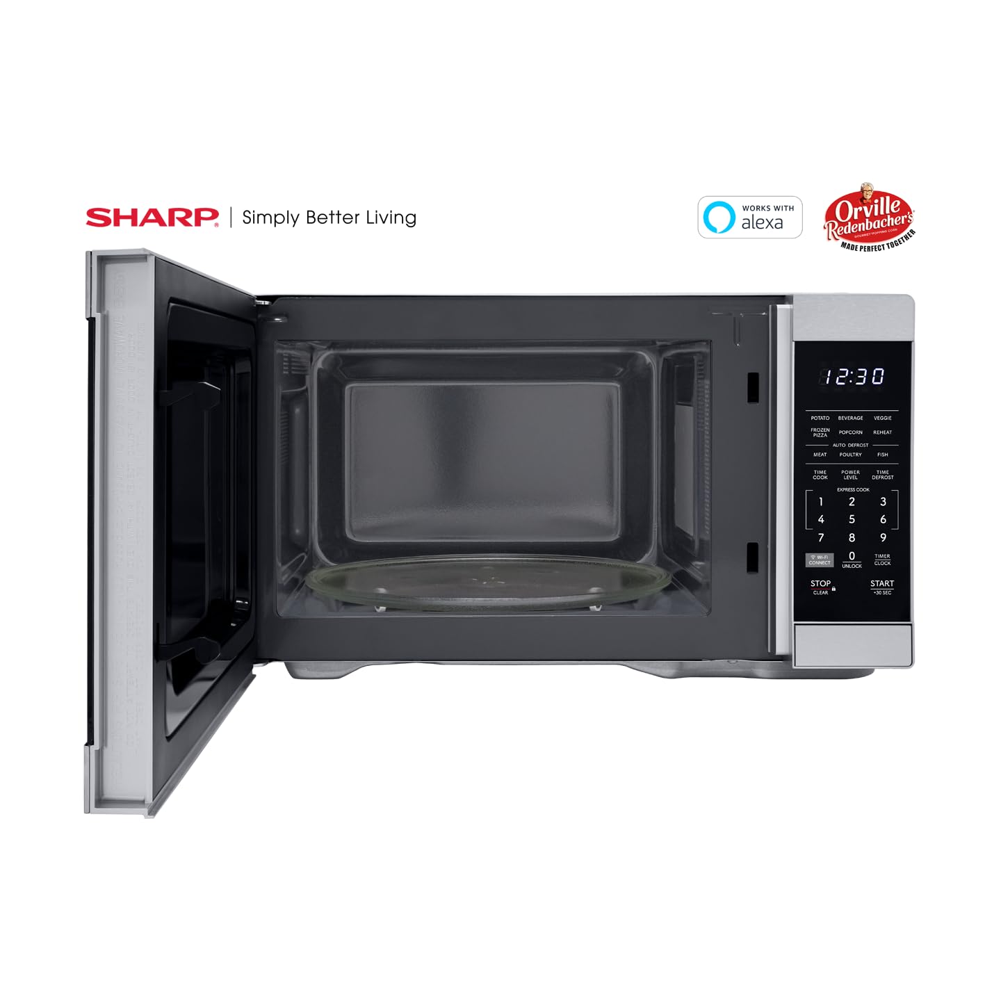 SHARP ZSMC1169KS Oven Countertop Microwave, 1.1 CuFt, Stainless Steel