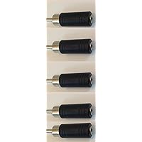 3.5mm MONO TO R.C.A. PHONE PLUG ADAPTER (5 PACK)