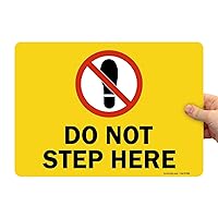 SmartSign - S2-0762-EU-14 “Do Not Step Here” Label | 10