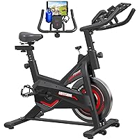 Exercise Bikes Stationary,Exercise Bike for Home Indoor Cycling Bike for Home Cardio Gym,Workout Bike with pad Mount & LCD Monitor,Silent Belt Drive
