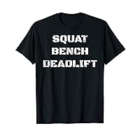 Gym Men Tee Fitness Gym Squat Bench Deadlift T-Shirt