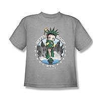 Betty Boop - NYC - Youth Athletic Heather S/S T-Shirt for Boys