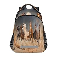 Running Horses Backpacks Travel Laptop Daypack School Book Bag for Men Women Teens Kids 56