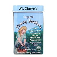 Organic Tummy Soothers Aromatherapy Pastilles St.Claires Organics 1.5 oz Tin