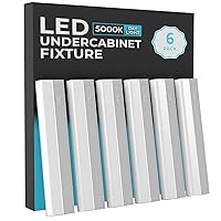 6 Pack Hardwired LED Under Cabinet Lighting - 16 Watt, 24