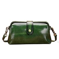 Women's Vintage Doctor Bag Premium Leather Vintage Shoulder Bag Women's Mobile Wallet Fashion One Shoulder Crossbody
