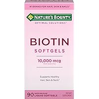Optimal Solutions Biotin 10,000 mcg 90 Rapid Release Liquid Softgels
