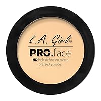 L.A. Girl Pro Face HD Matte Pressed Powder, Classic Ivory, 0.25 Ounce (Pack of 3) (GPP602)