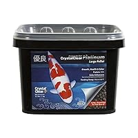 CrystalClear Platinum Rapid Growth Koi Fish Food with Added Vitamins & Spirulina, 5mm Pellets, 2.2 Pounds