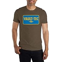 Fallout Vault-Tec Logo Short-Sleeve T-Shirt-Medium Brown