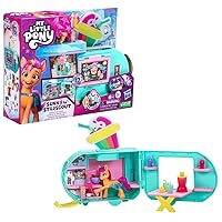 My Little Pony Playset Sunny Starscout Smoothie Truck Set, Hoof to Heart Pony Doll, Toys for Girls and Boys 5 Years Old+