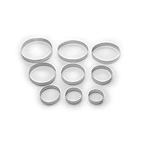 Fox Run, 1 x 6 x 6 inches, Round Cookie Cutter Set