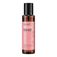 Soo'AE Revitalizing Rose Mist, Hydrating face mist spray with Rose water Net 6.76 fl. Oz. / 200 ml, 1 Count - Alcohol free toner Facial mist