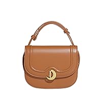 NOTAG Women Leatehr Handbags Fashion Top Handle Handbags Satchel Medium Saddle Handbags