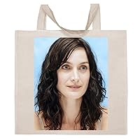Carrie Anne Moss - Cotton Photo Canvas Grocery Tote Bag #G198080