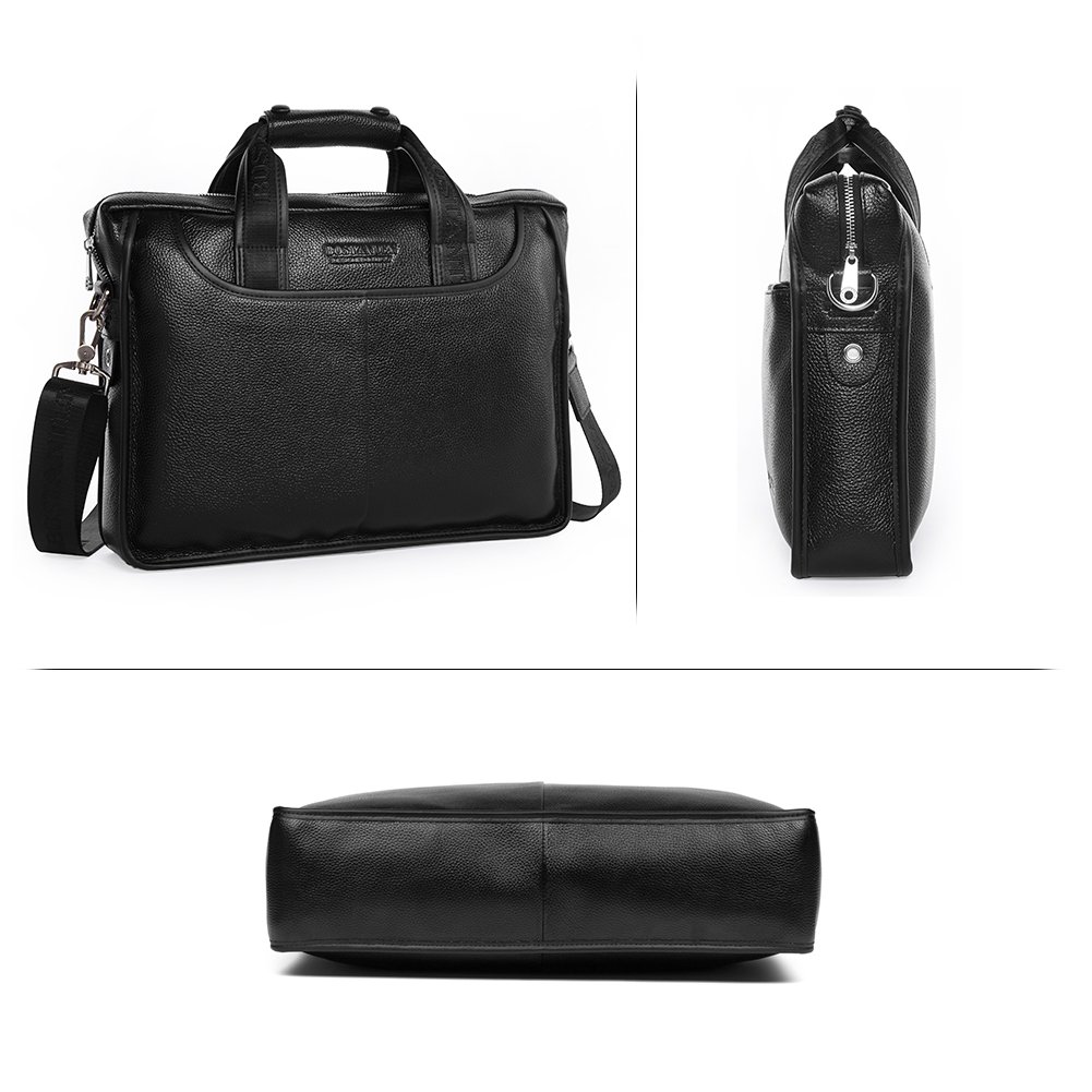 BOSTANTEN Leather Briefcase Handbag Messenger Business Bags for Men
