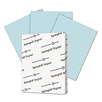Springhill 8.5” x 11” Blue Colored Cardstock Paper, 90lb, 163gsm, 250 Sheets (1 Ream) – Premium Lightweight Cardstock, Printer Paper with Smooth Finish for Cards, Flyers, Scrapbooking & More – 085100R