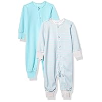 Hanes Baby-Boys Ultimate Baby Flexy 2 Pack Sleep And Play Suits