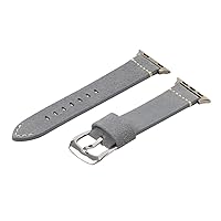 Clockwork Synergy- Compatible with Apple Watch 38mm(Aged Saddle) Men Women, Genuine Dapper Leather Replacement Watch Band Compatible for Apple Watch Series