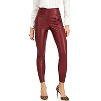 Womens Faux Leather Casual Leggings