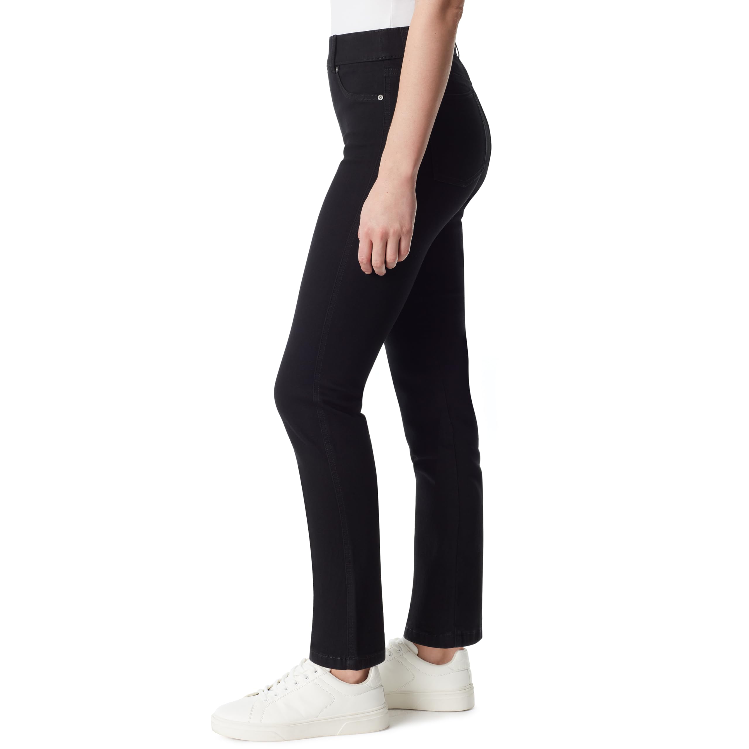 Gloria Vanderbilt Women's Shape Effect Pull on High Rise Straight Leg Jean