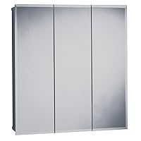 Zenith M24, Beveled Tri-View Medicine Cabinet, Frameless