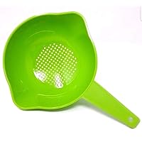Tupperware Small 1 Quart Colander with Handle in Apple