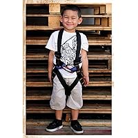 Kids Full Body Harness - Fusion Climb® - (5,000 LBS Rated) Professional Harness for Hiking, Tree Climbing, Ziplining, Indoor Climbing, Rappelling- Heavy Duty Kids Full Body Harness Climbing Gear