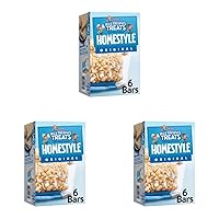 Rice Krispies Treats Homestyle Marshmallow Snack Bars, Kids Snacks, School Lunch, Original, 6.98oz Box (6 Bars) (Pack of 3)