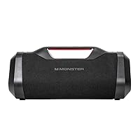 Bluetooth Boombox: IPX5 Rechargeable Waterproof Bluetooth Speaker with USB Charge Out & Aux Input, 120W Portable Wireless Bluetooth Speaker,Black