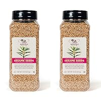 Rodelle Toasted Natural Sesame Seeds, 18 Oz (Pack of 2)