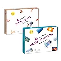 Hungry Brain Body Parts & Nature in Motion Flashcards Toddlers- Brain Development Flashcards for Babies