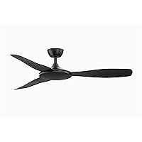 Fanimation GlideAire Indoor/Outdoor Ceiling Fan with Black Blades 52 inch - Black