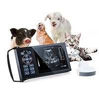 Portable Veterinary Ultrasound Machine A10 Veterinary Pregnancy with 3.5mHz Convex Probe 5.6 Inch LCD Screen for Dog, Cat, Sheep, Pig use