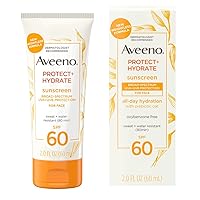 Protect + Hydrate Moisturizing Face Sunscreen Lotion With Broad Spectrum Spf 60 & Prebiotic Oat, Weightless & Refreshing Feel, Paraben-free, Oil-free, Oxybenzone-free, 2.0 ounces