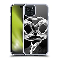 Head Case Designs Officially Licensed LouiJoverArt Mr Handy Man Black and White Soft Gel Case Compatible with Apple iPhone 15 Plus and Compatible with MagSafe Accessories