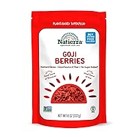 NATIERRA Goji Berries | Non-GMO & Vegan, Plant Based Superfood | 8 Ounce (Pack of 1)