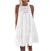 Womens Short Wedding Dress Strapless Sleeveless Floral Lace Mini Tube Top Dress A-Line Swing Cocktail Party Dresses