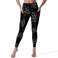 Scientific Physics Atom Casual Yoga Pants with Pockets High Waist Lounge Workout Leggings for Women
